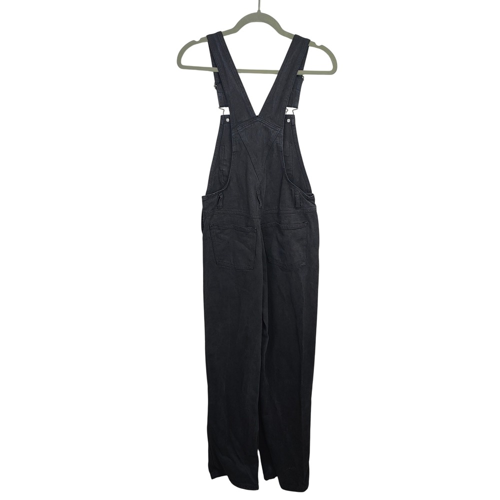 Brandy Melville J.GALT Denim Overalls Womens Small Black Bib Pants Preppy Boho‎ - Picture 4 of 7